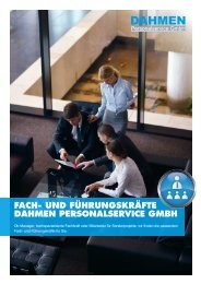 Fach- und Führungskräfte - DAHMEN Personalservice GmbH