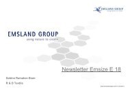 Newsletter Emsize E 18 - Emsland Group