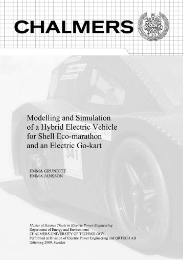 Modelling and Simulation of a Hybrid Electric Vehicle for Shell Eco ...