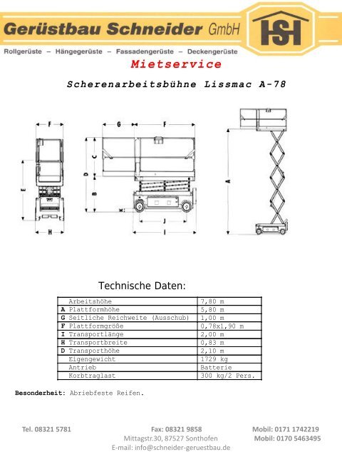 Gerüstbau Schneider GmbH Katalog 