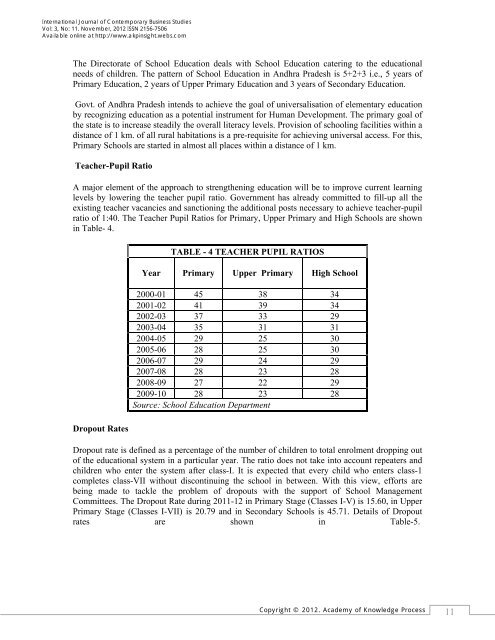 International Journal of Contemporary Business Studies