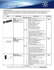 Product Profile - Axesstel