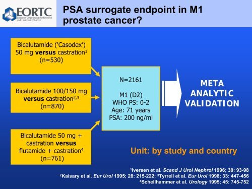 Surrogacy Case Study: Prostate Specific Antigen (PSA ... - Isped
