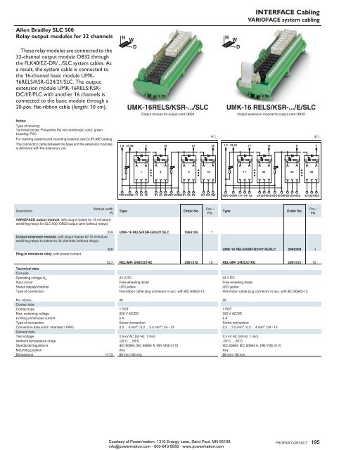 Phoenix Contact INTERFACE System Cabling and ... - Power/mation