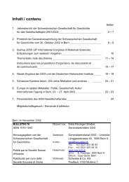 Nummer 76 - Schweizerische Gesellschaft fÃ¼r Geschichte