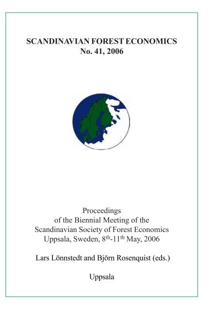 Scandinavian Forest Economics 41