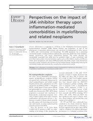 The impact of JAK-inhibitor therapy on inflammation-mediated comorbidities in myelofibrosis and MPNs