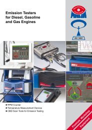 Emission Testers for Diesel, Gasoline and Gas Engines - Produkt