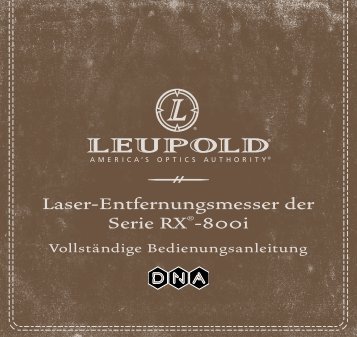 Laser-Entfernungsmesser der Serie RXÂ®-800i - Leupold