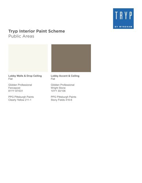 Tryp Interior Paint Scheme