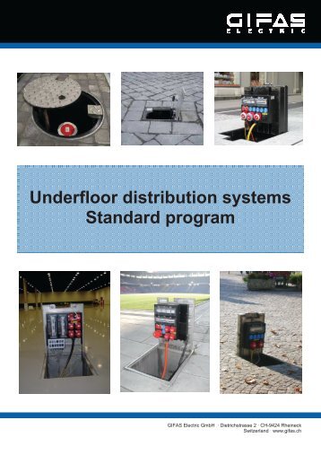 Underfloor distribution systems Standard program - MTO electric A/S