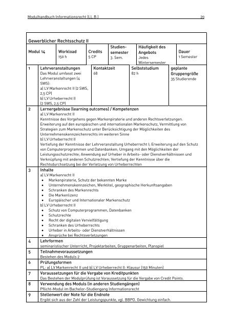 Modulhandbuch Informationsrecht (LL.B.) - Studiengang ...