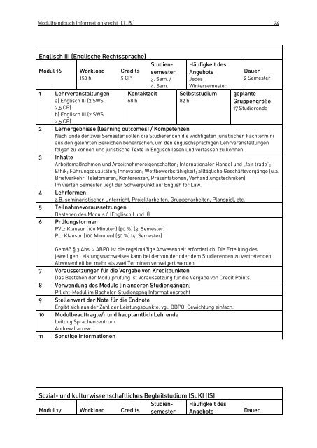 Modulhandbuch Informationsrecht (LL.B.) - Studiengang ...