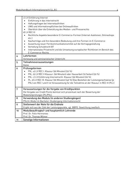Modulhandbuch Informationsrecht (LL.B.) - Studiengang ...