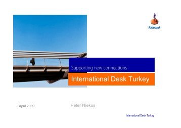 PresentatieRABO International Desk Turkey 2009 - SeraCulture