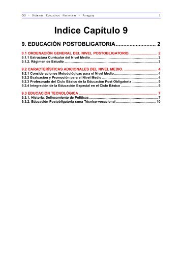 9. EducaciÃ³n Postobligatoria - OEI