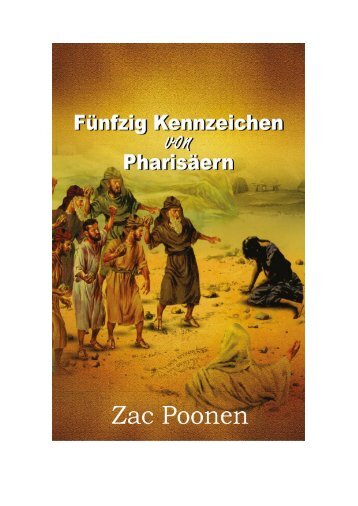 Fünfzig Kennzeichen von Pharisäern - Zac Poonen