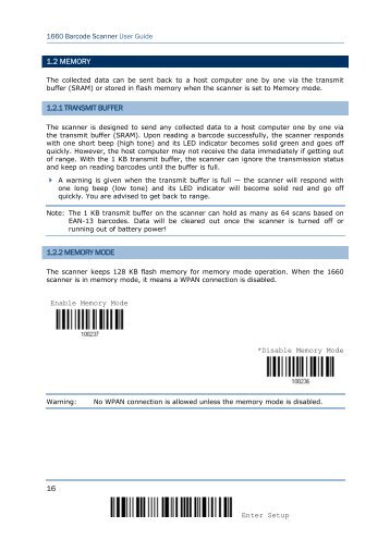 CipherLab 1660 Memory Mode Setting Guide - VIC Computer (HK)