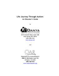 Life Journey Through Autism: An Educator's Guide - Organization for ...