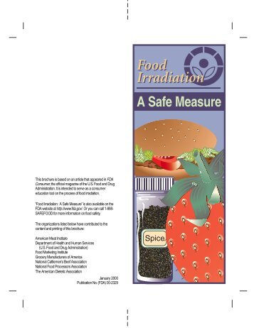 Food Irradiation: A Safe Measure - UW Food Irradiation Education ...