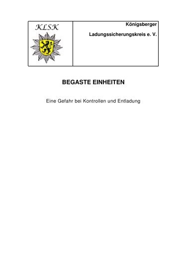 "Begaste Einheiten" Gefahr bei Kontrollen und ... - LasiPortal.de