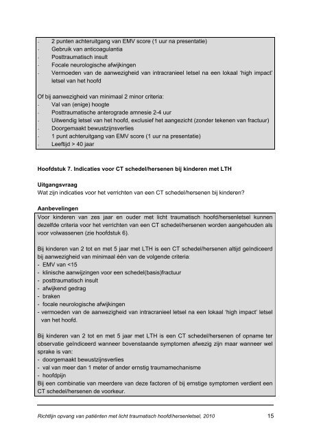 Hoofd/hersenletsel - Diliguide