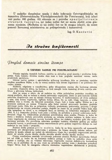 Å UMARSKI LIST 12/1952