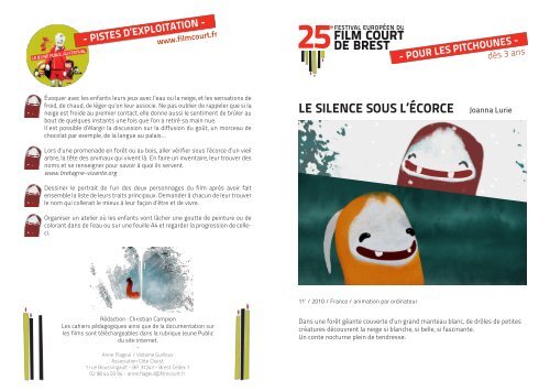 Le silence sous l'écorce - Festival européen du film court de Brest