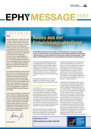 Neues aus der Entwicklungsabteilung - Ephy Mess