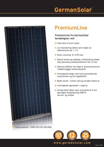 PremiumLine 60 - German Solar