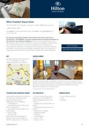 Hilton Frankfurt Airport Hotel - Hotel eBrochures