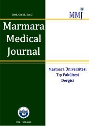 Tam Metin PDF (2931 KB) - Marmara Medical Journal