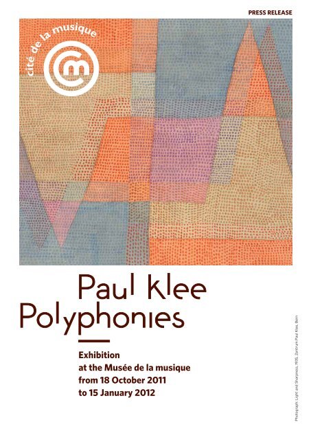 Paul Klee Polyphonies - Cité de la musique
