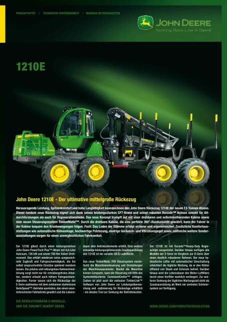 John Deere 1210E - Der ultimative mittelgroÃŸe RÃ¼ckezug