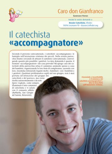 Caro Don Gianfranco – Il catechista “accompagnatore” - Dossier ...