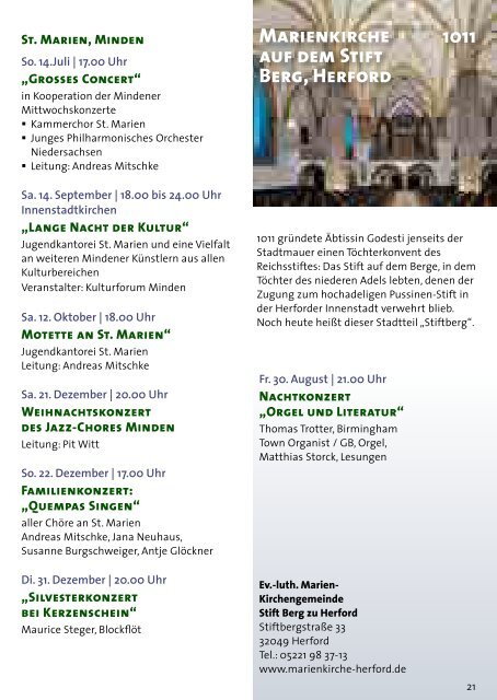 Programm 2013 PDF - Klosterlandschaft OWL