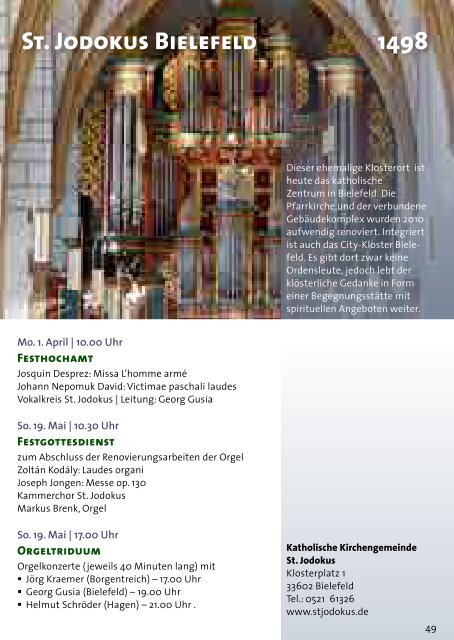 Programm 2013 PDF - Klosterlandschaft OWL