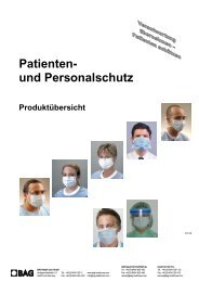 Patienten- und Personalschutz - BAG Health Care GmbH