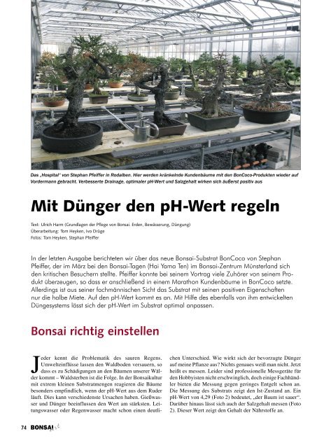 Mit Dnger den pH-Wert regeln