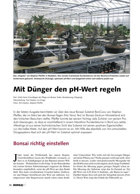 Mit DÃ¼nger den pH-Wert regeln