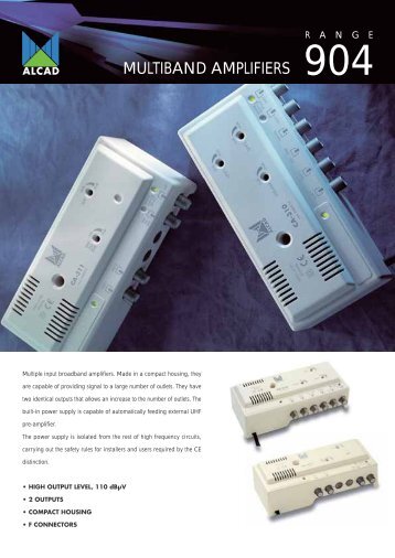 MULTIBAND AMPLIFIERS - Alcad