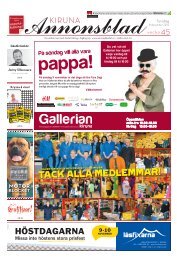 Kiruna Annonsblad vecka 45, torsdag 8 november 2012 sidan 1