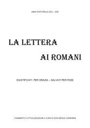 LA LETTERA AI ROMANI - La Parola nella Vita