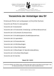 Verzeichnis der Amtsträger des SV