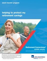 helping to protect my retirement savings - AXA Equitable
