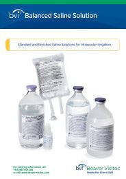 Balanced Saline Solution Product Sheet - Beaver-Visitec International