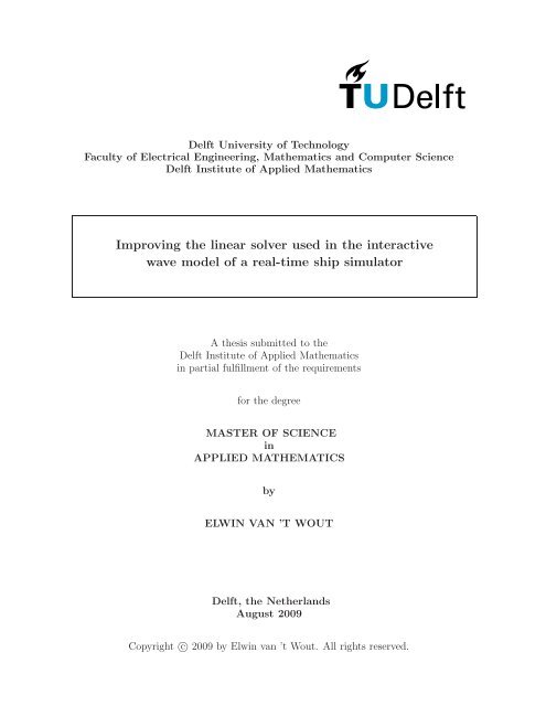 Masters Thesis - TU Delft