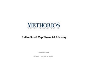 Italian Small Cap Financial Advisory - Team - Methorios Capital