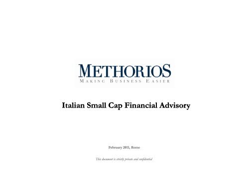 Italian Small Cap Financial Advisory - Team - Methorios Capital