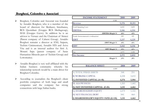 Italian Small Cap Financial Advisory - Team - Methorios Capital